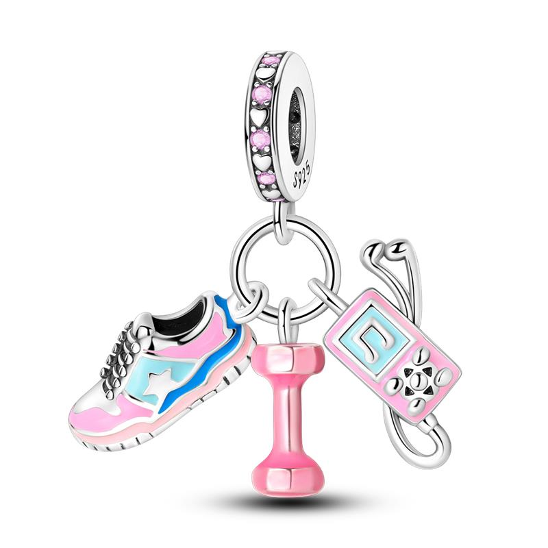 New 925 Silver Dumbo Series Love Pendant, Suitable for Original 925 Bracelet DIY Gift