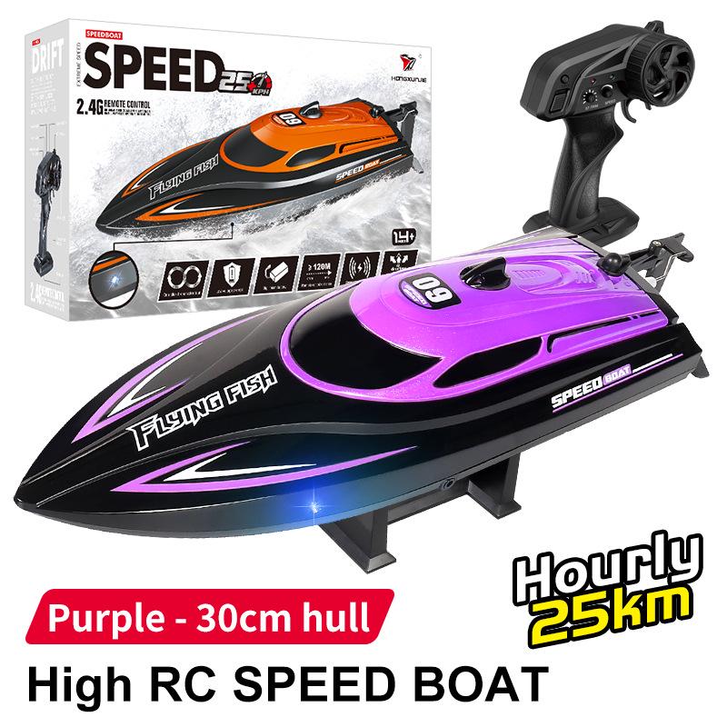HJ812 High-Speed Remote Control Racing Boat - 2.4G Electric Water Toy, 25 Km/h.