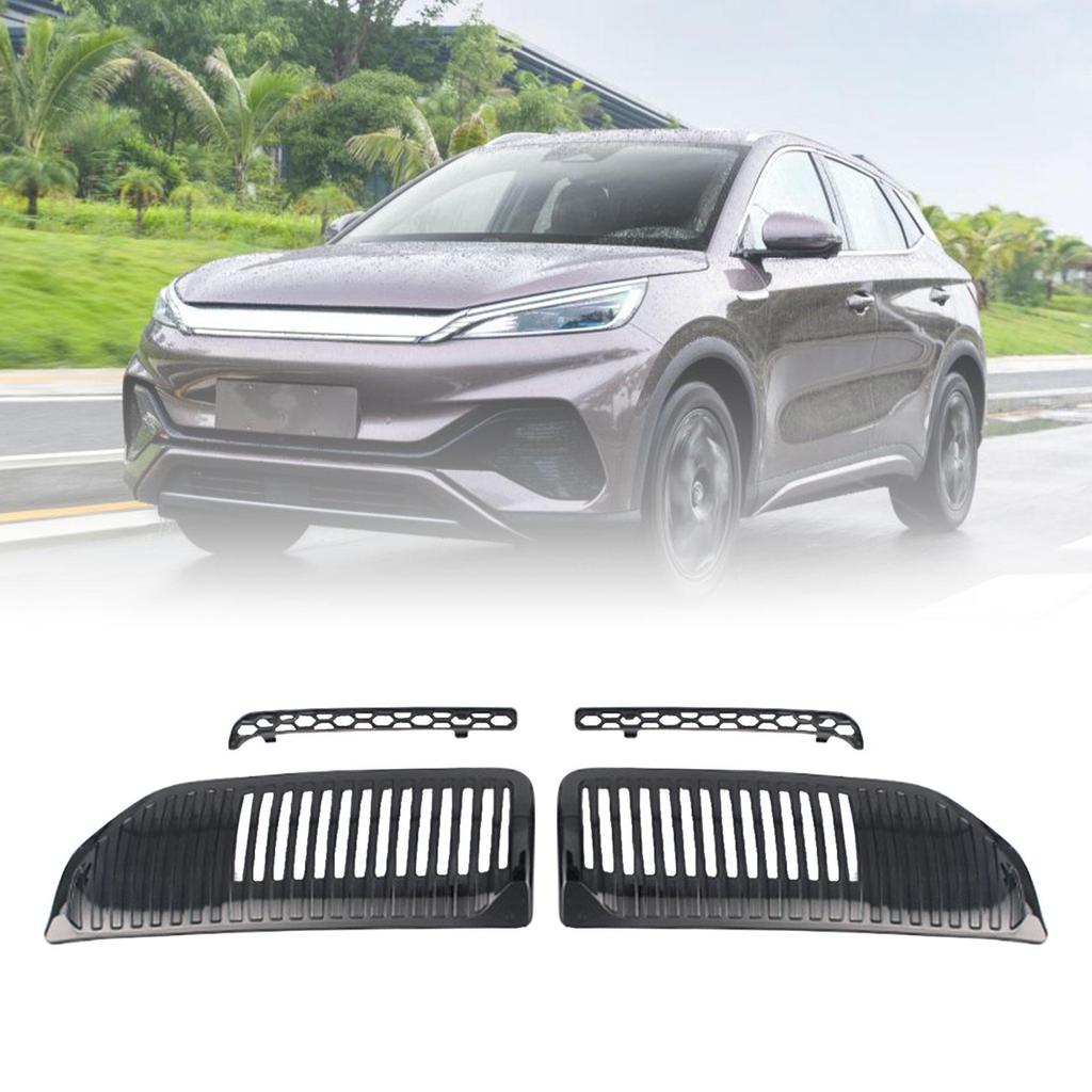 4 Pieces Front Lower Grille Insert Mesh Anti Dust Net, Dustproof Mesh Cover Directly Replace for Yuan Up Accessories
