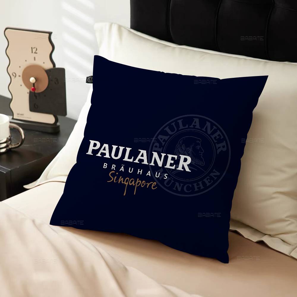 Duitse Bier P-Paulaners Kussensloop Voor Slaapkamer Kamer En Woonkamer Bank Decoratieve Kussensloop 55x55cm