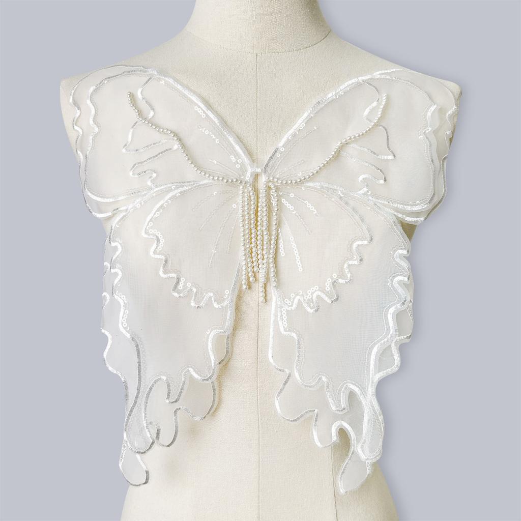 Organza Butterfly Applique Garment Decoration Sewing On Accessories for Stage Performers Gowns Bridal Wear And Costume
