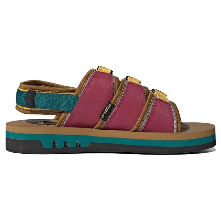 Adidas Originals Adistrp Non-Slip Durable Sports Sandals Men Sandals Red Yellow Blue IG7958