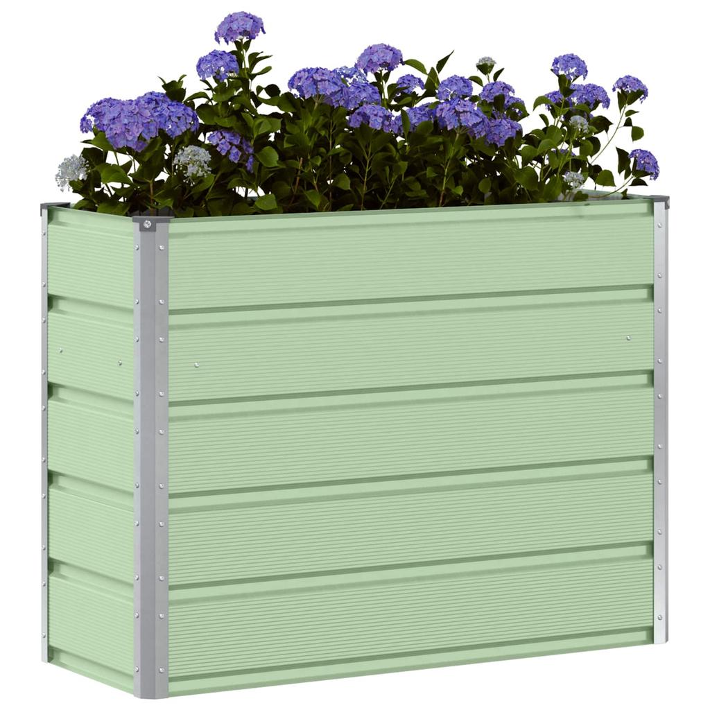 Plant Pot Green 100 X 40 X 75 Cm Steel
