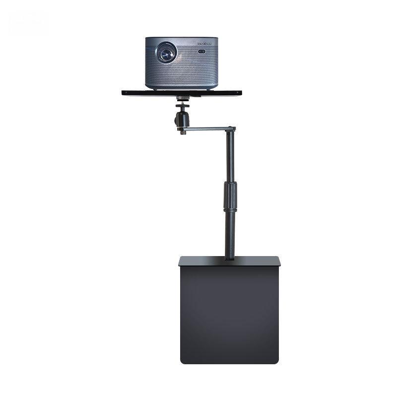 Universal Hidden Projector Wall Bracket, 6mm Thickened Shelf for Bedside or Floor Installation.