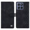 For Motorola Edge 60 Fusion 5G/Edge 60 5G Leather Case Imprinted Checkered Pattern Wallet Stand Flip Phone Cover