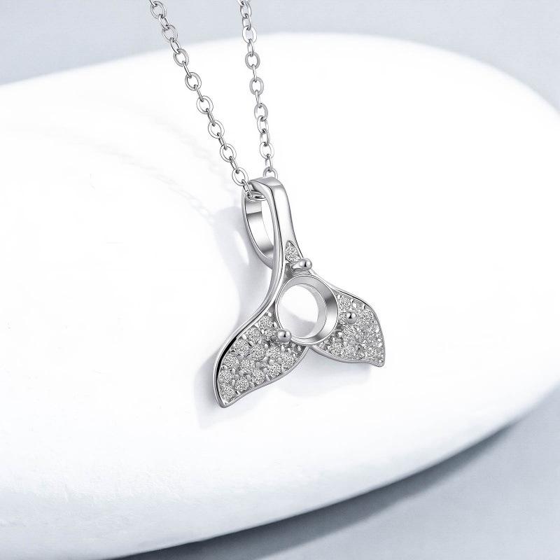 S925 Sterling Silver 5.2mm DIY Fishtail Mermaid Necklace Clavicle Chain