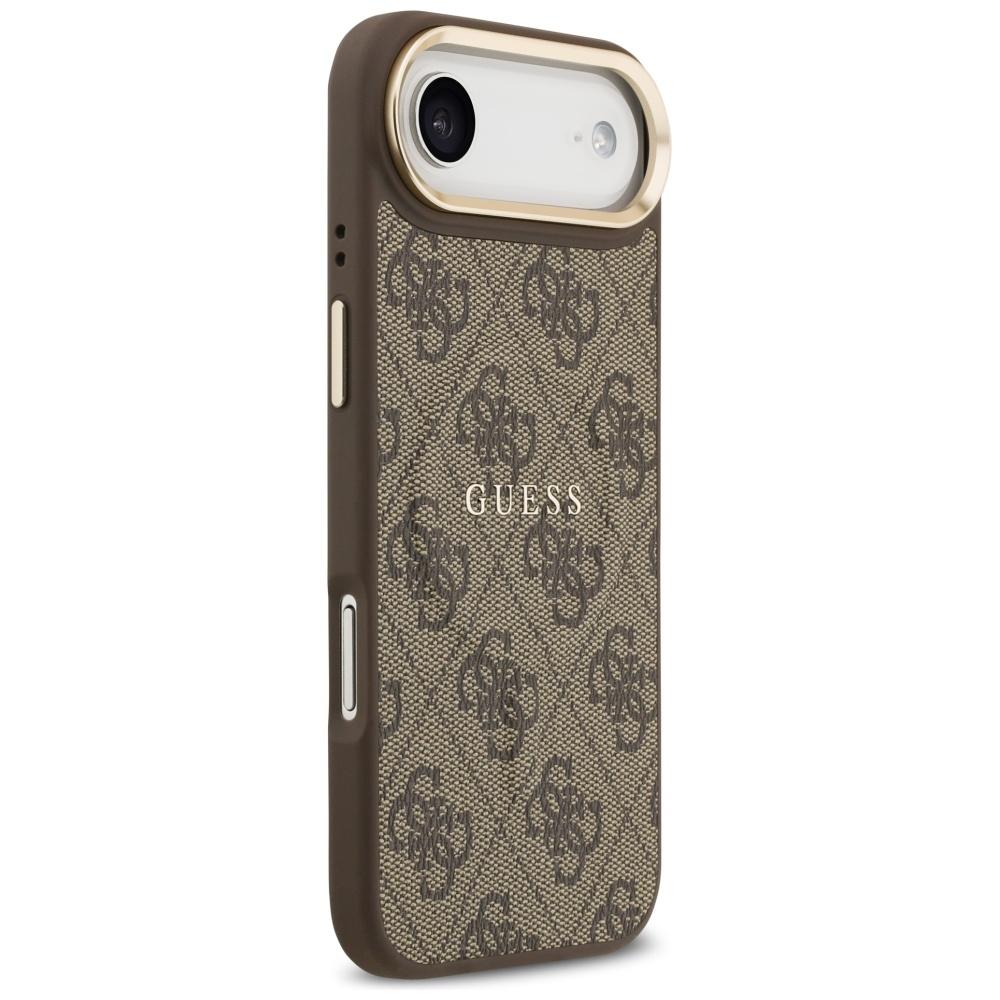 Coque Guess 4G PU Logo Classique MagSafe pour iPhone Air Marron