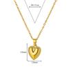 Twisted Heart Necklaces for Women Stainless Steel Gold Color Necklace Choker Retro Retro Aesthetic Jewelry Accessories Collar