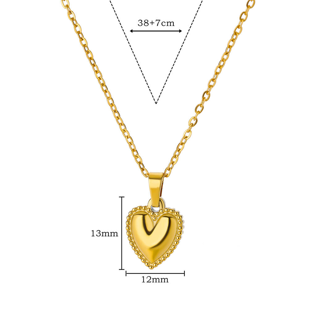Twisted Heart Necklaces for Women Stainless Steel Gold Color Necklace Choker Retro Retro Aesthetic Jewelry Accessories Collar