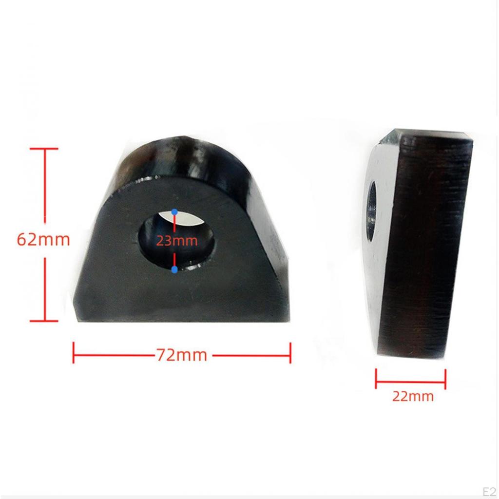 2 Pièces Support d'étrier à souder, Facile à installer, Acier robuste pour