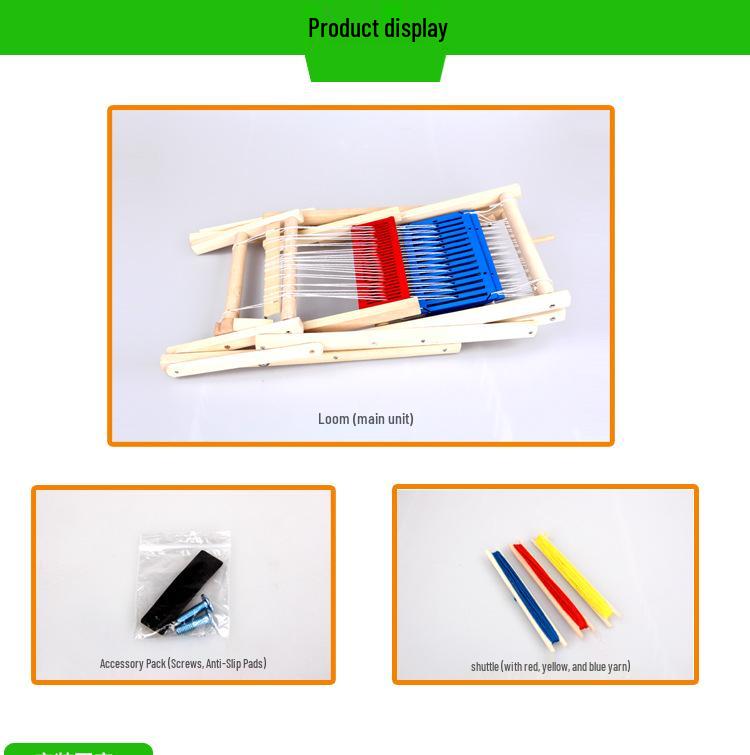 Handmade Children's 3D Weaving Toy Loom for Early Learning