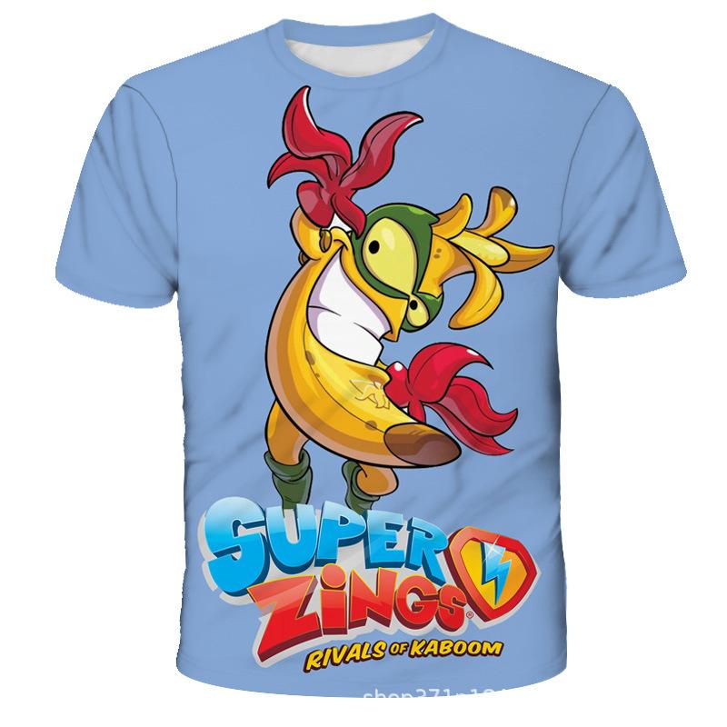 Cartoon Animation Printed Children's Clothing Top Fashionable Comfortable Short-sleeved Casual T-Shirts Boys