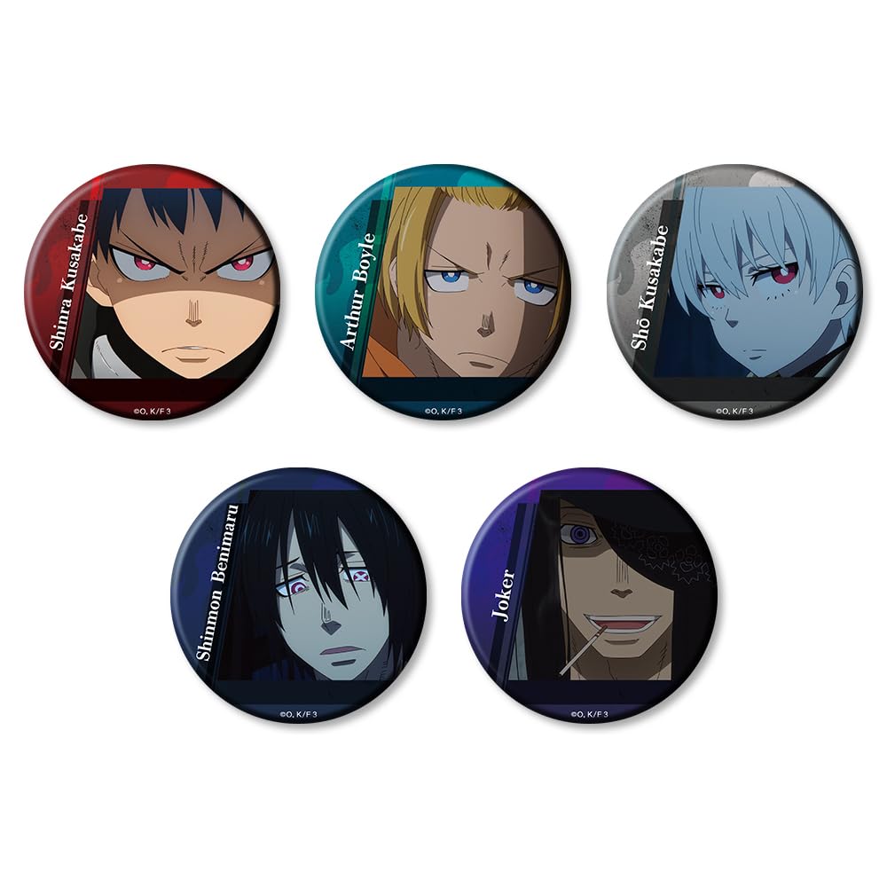 ТВ Аниме  Огненная бригада 3 сезон  Коллекционные значки Коробка из 5 штук