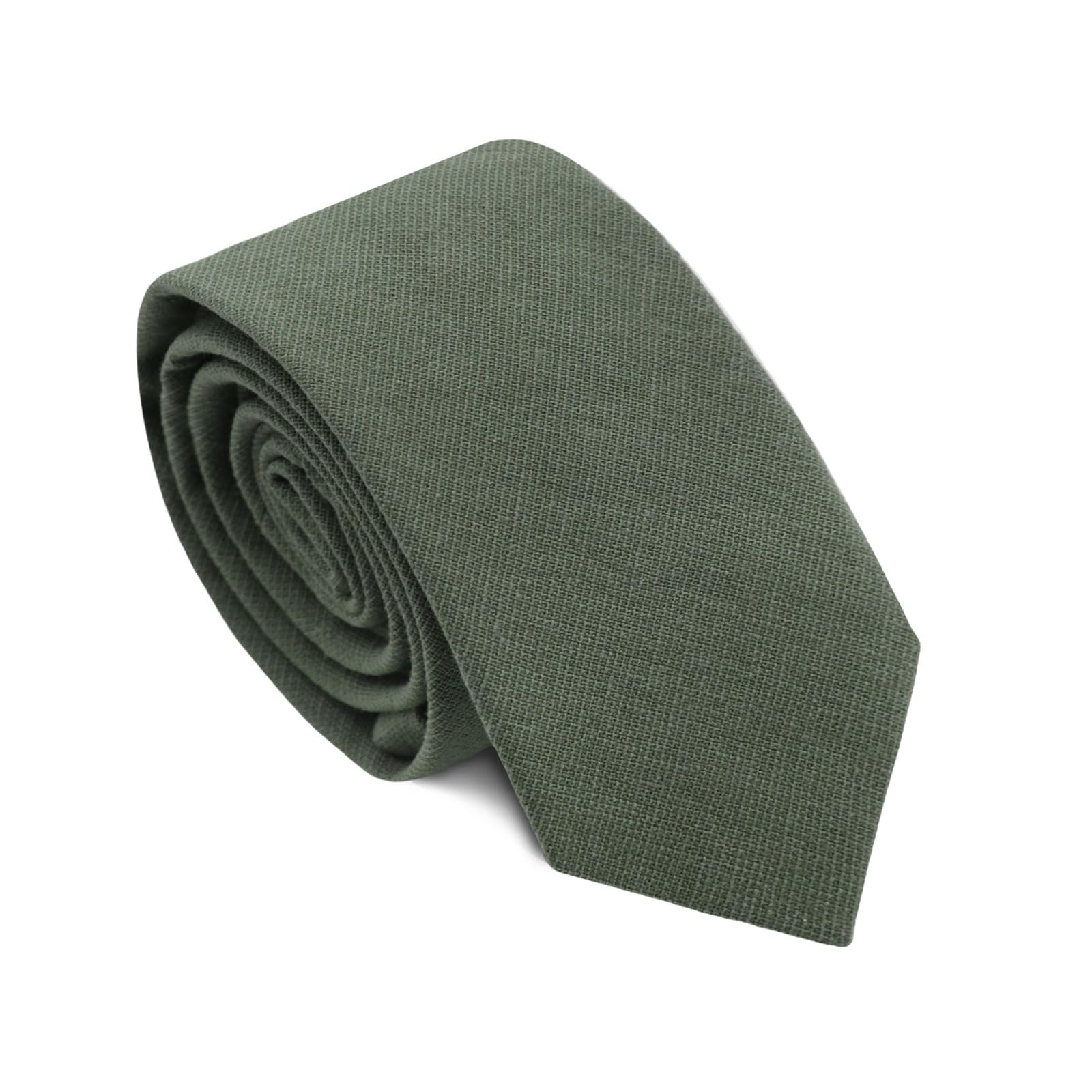 

Stylish cotton necktie for business and weddings, blue, 145cm long, 6cm wide (green)