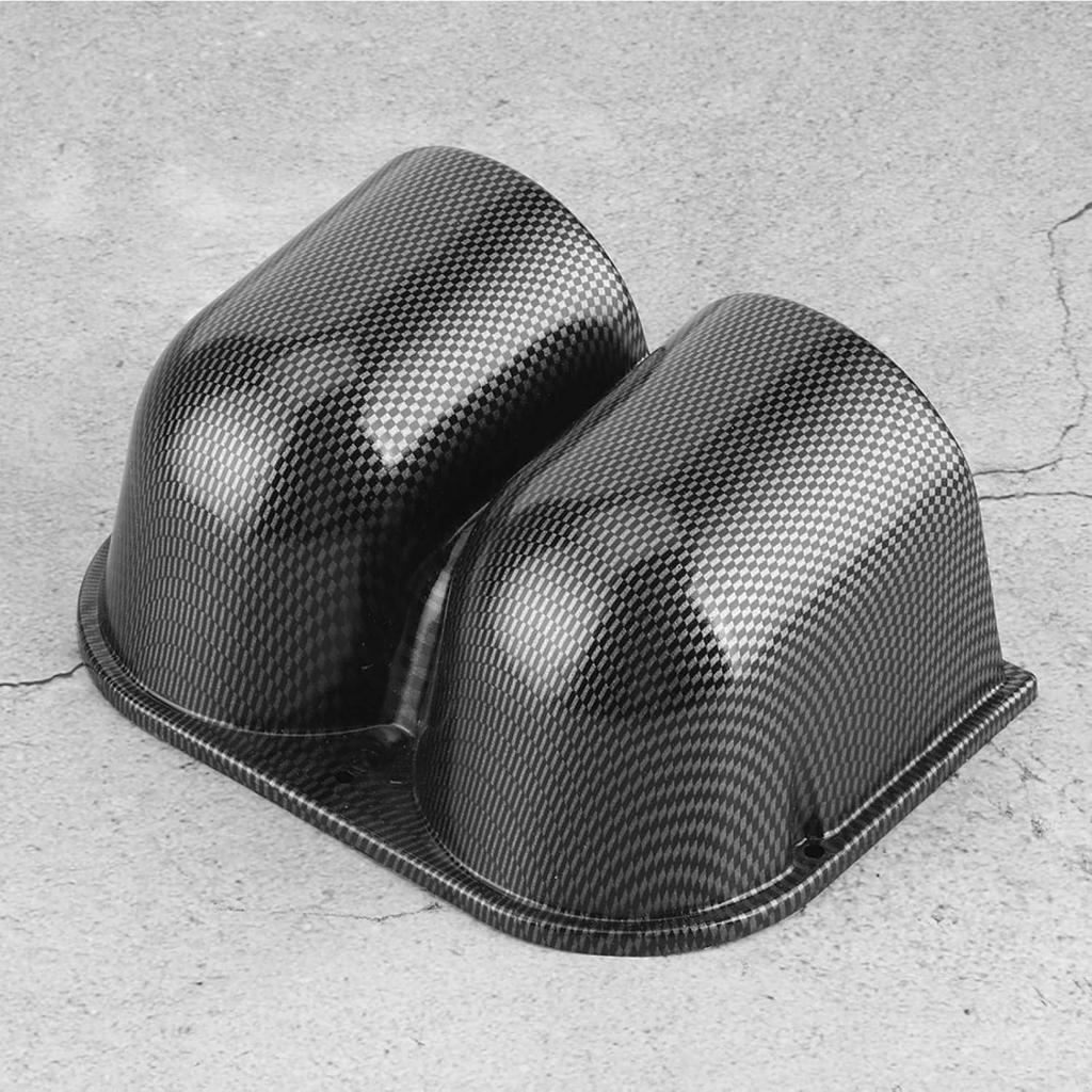 Gauge Mount Holder 52mm 2-Hole Gauge Pod Carbon Fiber Car Meter Stand for Tachometer Voltage Temperature Meters