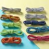 1 Pair 120CM Reflective Sports Shoelace Round Woven Rope Rhoelace Rtrong Light Shoelace Durable Polyester Shoelace Rope