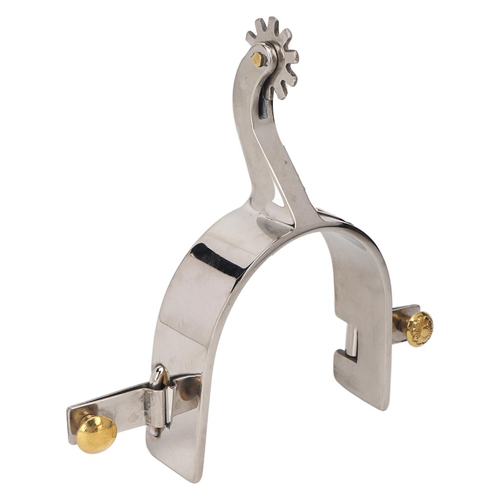 Spurs Stainless Steel     Spurs with Rotating Narrow Spur Plated Wholesale All Around Walking Boot Spurs Simple Riding Horse Roping Spurs