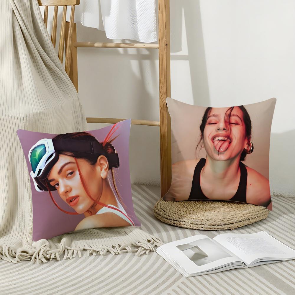 Singer R-Rosalia Cushion Cover Breathable Linen Pillowcase Summer Odorless Eco-Friendly Invisible Zipper Washable