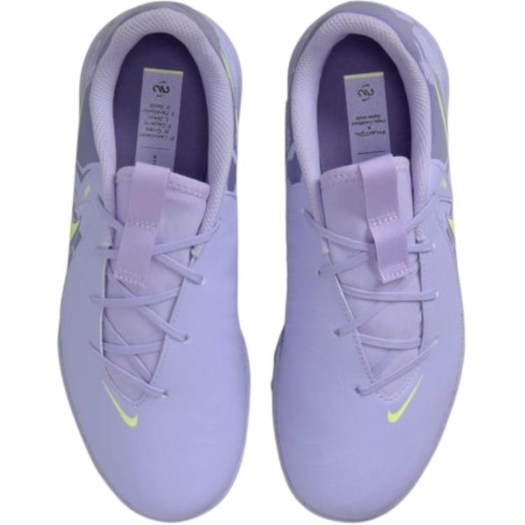 Nike Jr. Phantom GX 2 Academy Synthetic Leather Low top Soccer Shoes Taro Purple Unisex HF1505-500