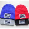Popular In Europe and America, American Flag Embroidered Knitted Beanie Hat Autumn and Winter Warm Hats for Men and Women