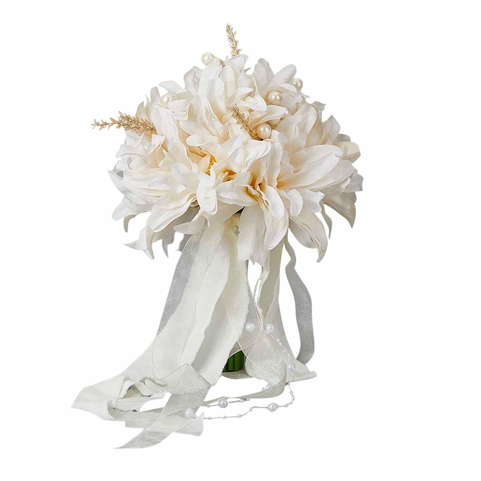 

Искусственный свадебный букет Amagogo, Свадебный букет, Искусственные цветы розы, Свадьба на рождественскую вечеринку, одиночный One Size