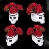 Skull Rose Flower Building Set Artificial Flower Bouquet Building Block Assembly Toy For Men Women Halloween Gift