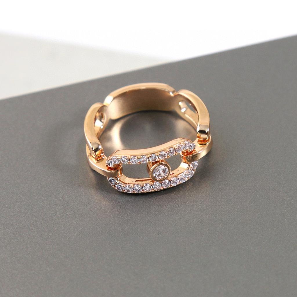 New Hot Brand Vintage Move Diamond Women's Rings Luxury Jewelry For Women Designer Rings Fashion Pure 925 Silver Lady Rings