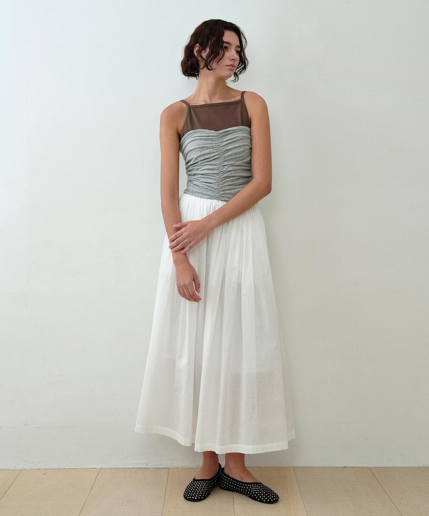 Simeteuligpeosenteu Multi-Way Long Skirt / White