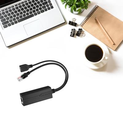 USB-Schnittstellen 48 V bis 5 V isolierter POE-Splitter POE-Separator für Niederspannungsgeräte mit Überstromschutz