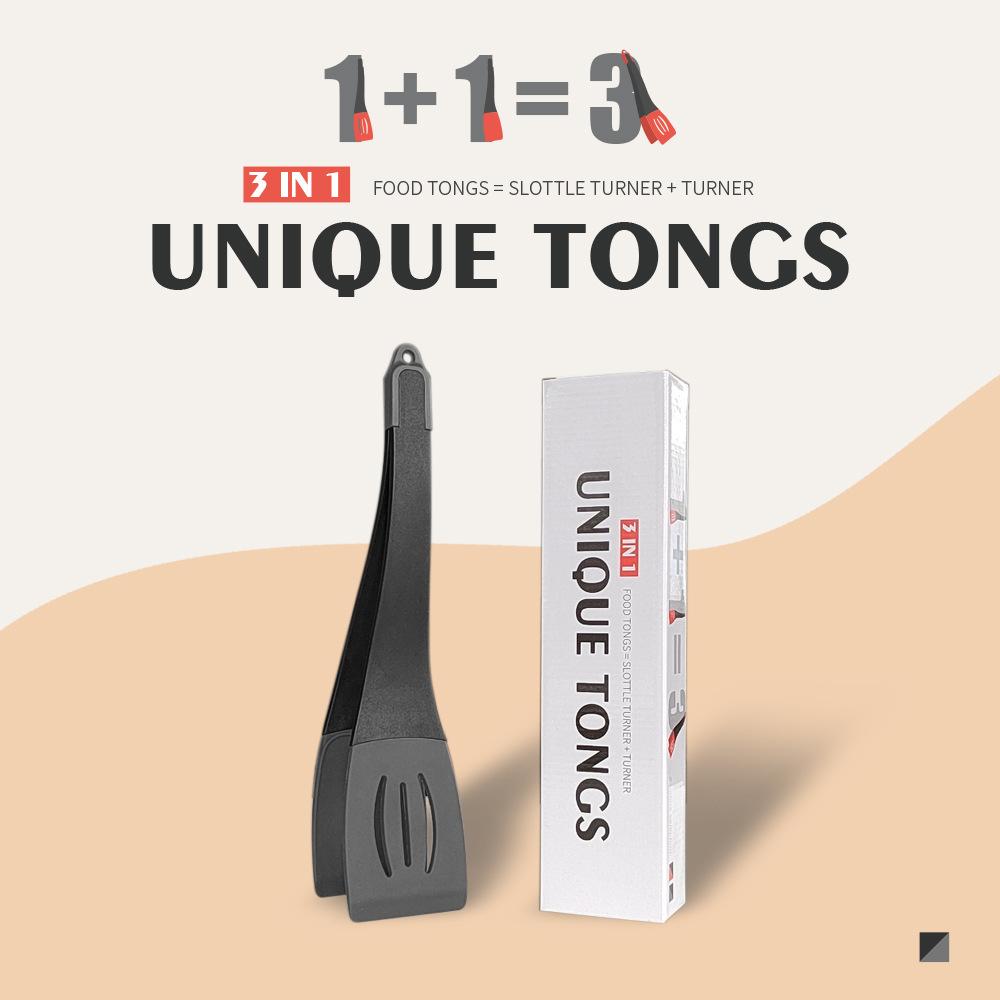 Silicone 3-in-1 Composable Spatula - Dish Scraper for Beef Steaks - Food Hinge Spatula - Fried Fish Spatula