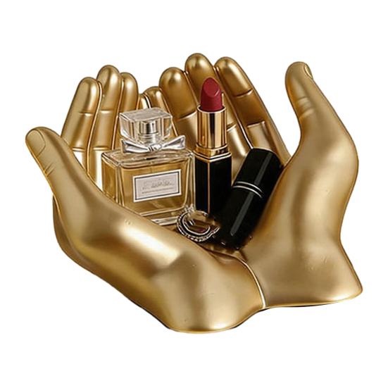 Hands Statue Key Holder Artistic Jewelry Holder Modern Decorative Desktop Organizer for Keys Lipstick Dressing