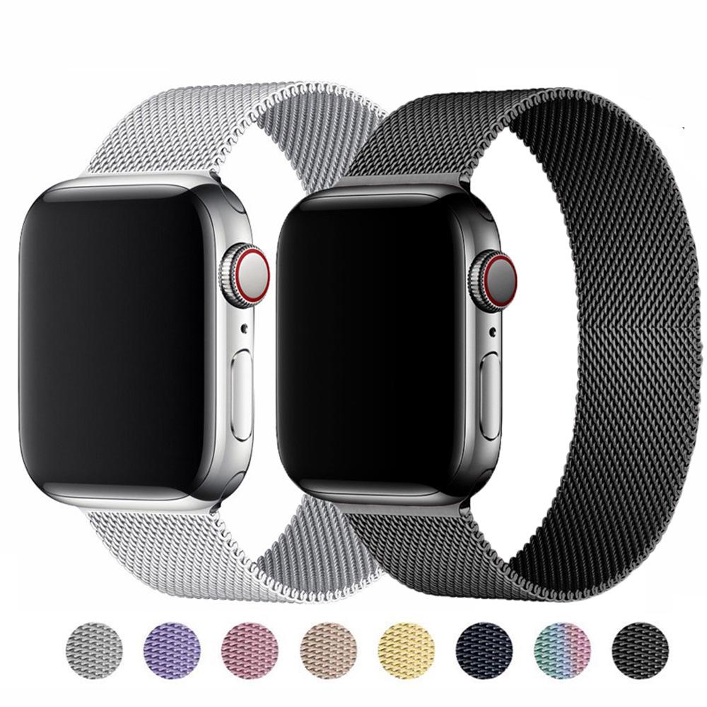 Toepasbare Magnetische Milanese Band voor Apple Watch Series 8/7/6/SE/5/4/3/2 en iWatch