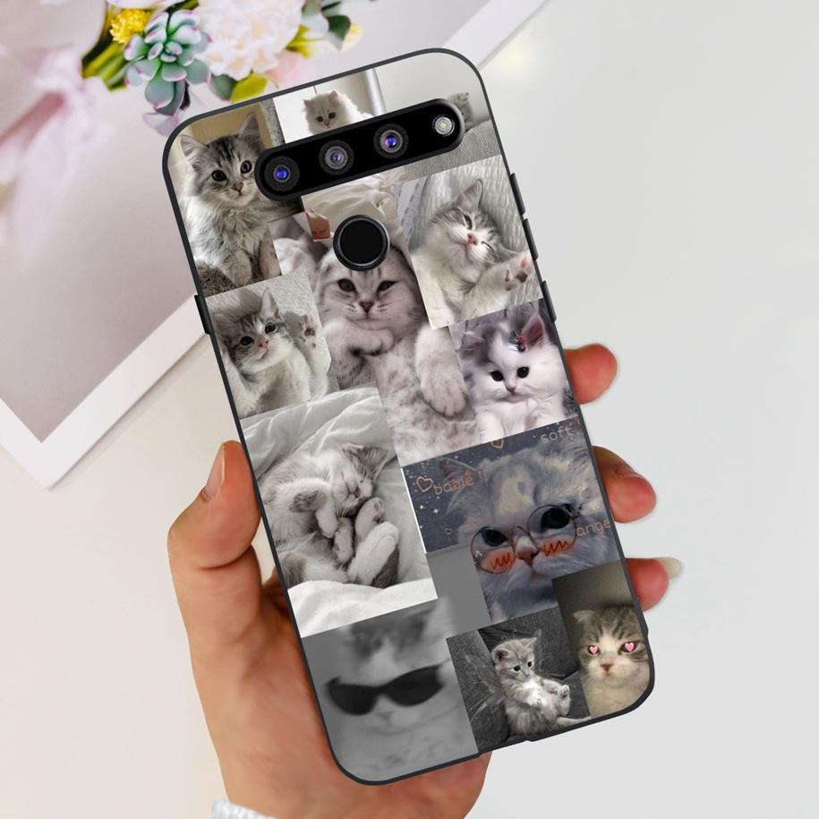For LG V50 ThinQ 5G Case LM-V500EM Phone Cover Fashion Flower Butterfly Soft Silicone Back Cover For LG V40 V50s Thinq 5G Bumper