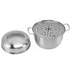 Stainless Steel Steam Pot with Handles On Both Sides Multi Layer Thick Steam Pot Cookware Pot with
