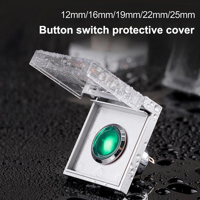 12Mm 16Mm 19Mm 22Mm 25Mm High Head Button Switch With Cover Transparent Protective Cover Waterproof