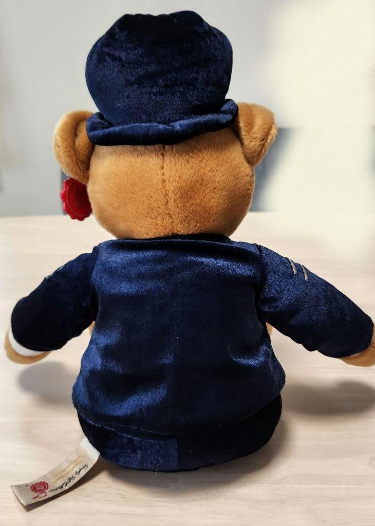 [USED] Teddy Bear Policeman with tag Keel Toys
