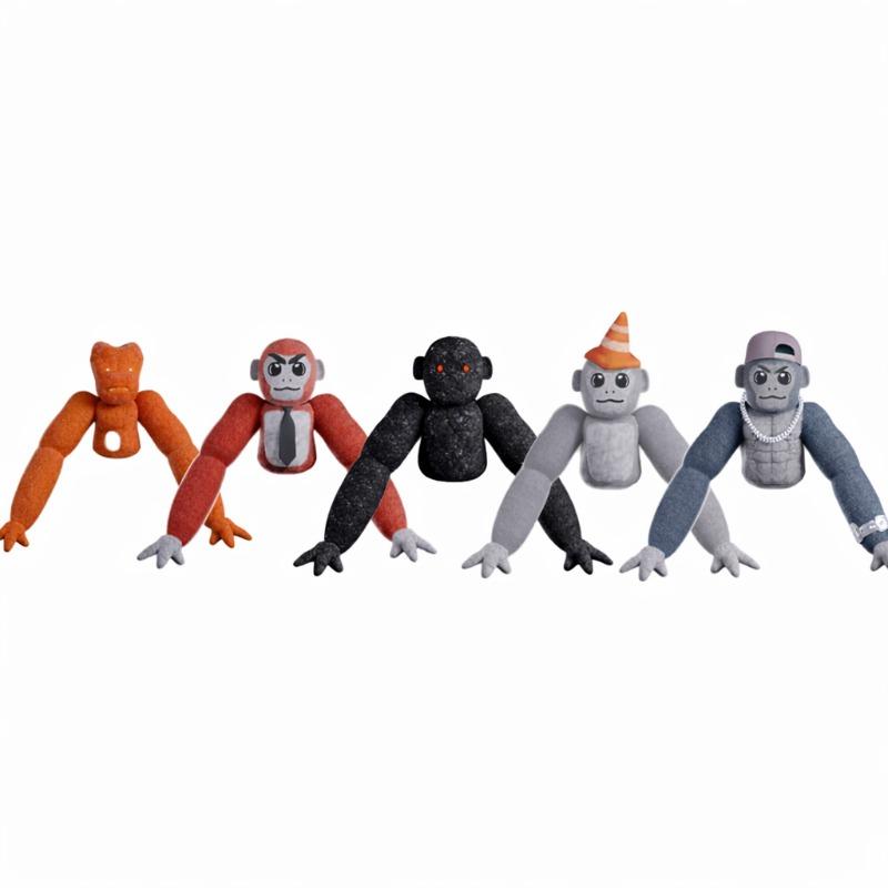 2026 New Scary Baboon Plush Toy Soft Stuffed Doll Horror Game Character Collectible Room Decoration Kids Easter Gift