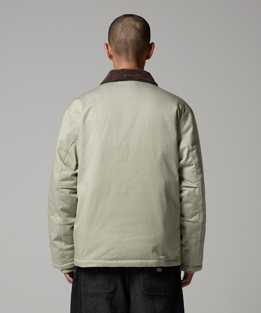 Dickies Eisenhower Corduroy Collar Padded Jacket Abbey Stone