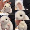 Cute Fluffy Rabbit Keychain Ring Plush Pompon Rabbit Doll Key Chain Backpack Pendant For Couple Car Key Ring Jewelry Gifts