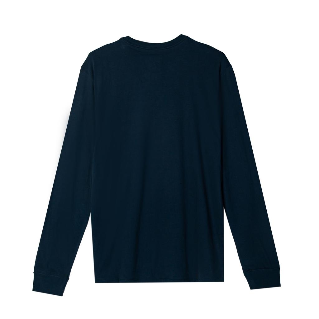 Nike Swoosh Solid Color Logo Print Long Sleeve Knit Shirt Men tops Peacock-Green 708467-464