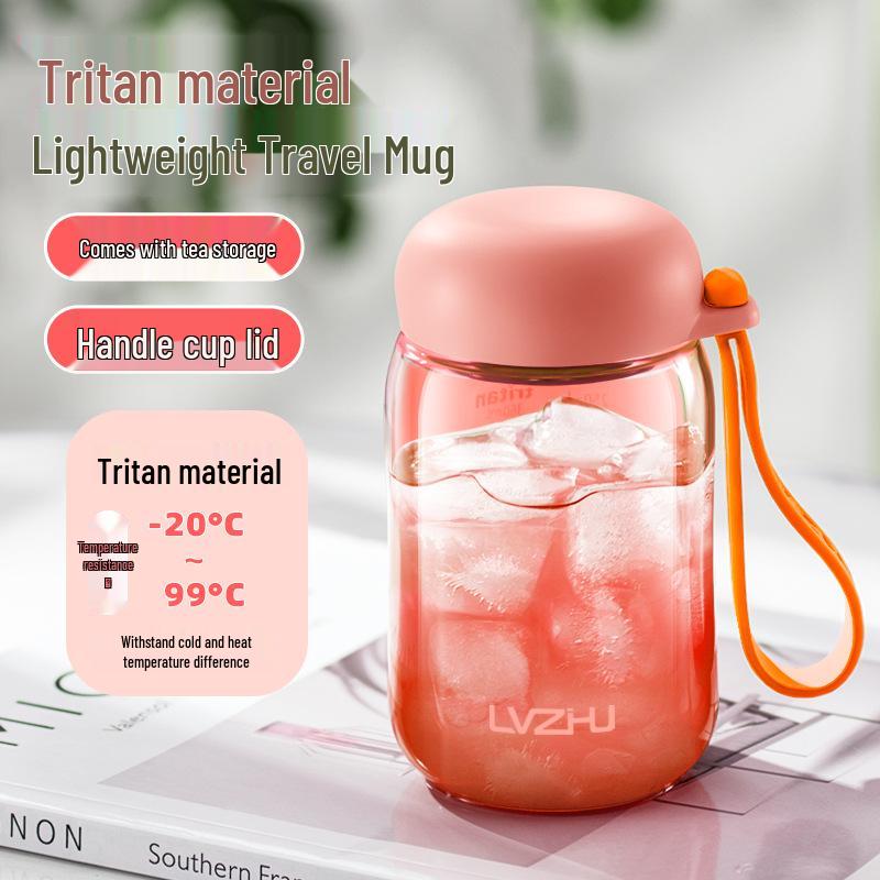 Tritan Green Bead Water Cup 2026 - Portable, High-Temperature Resistant Milk Coffee Shaker Cup