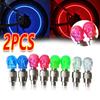 2Pcs/lot Car Tyre Skull Valve Seal LED Lights Ghost Head Valve Lights Cycling Equipment Dazzling Colourful Personalities
