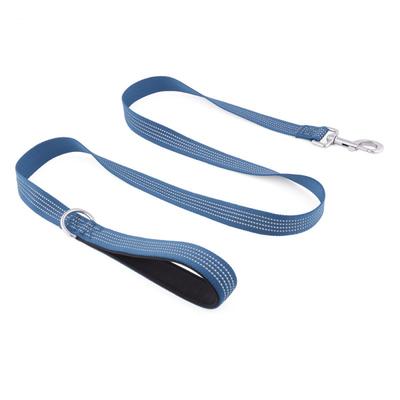 Reflective Dog Leash Night Walks Non-Adjustable Nylon Lead Small Medium Large Dogs 122cm/152cm