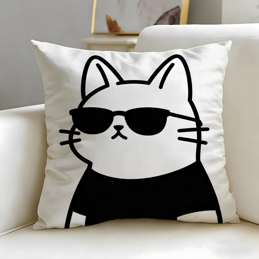 Animal cute frog Cushion Cover Soft EasyWash Pillow Case Versatile for Couch Bed Travel and Office