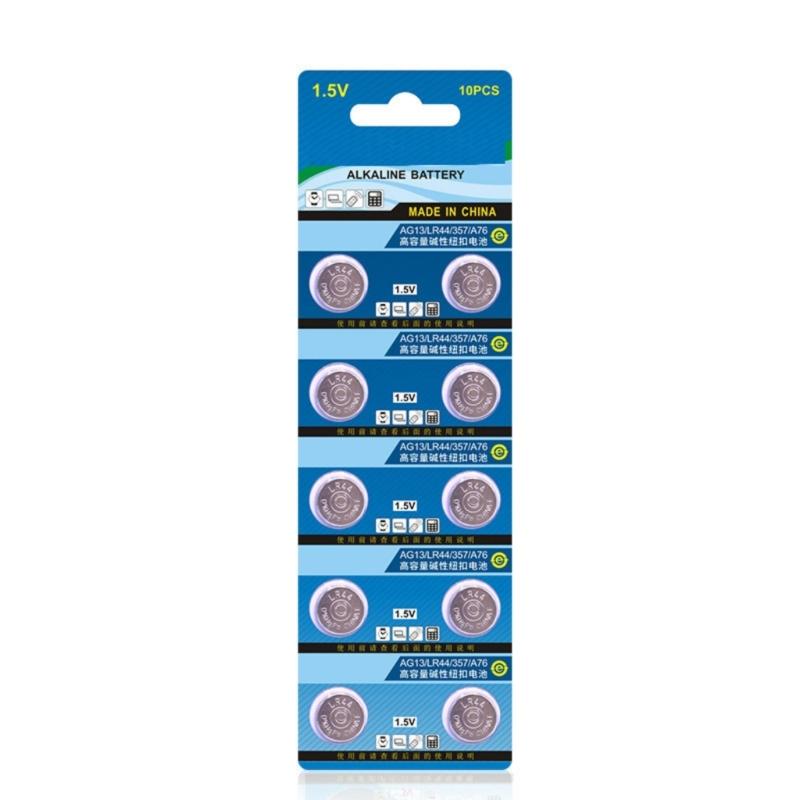 

20/10Pack Long Lasting LR44 AG13 Button Cell Batteries Alkaline Button Cell Batteries for Electronics Toy and Watch