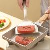All-White Silicone Anti-Scald Spatula for Non-Stick Pans, High-Temperature Resistant for Stir-Frying, Pancakes, and Crepes.