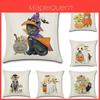 Fall Halloween Themed Pumpkin Animal Waist Throw Cushion Cover For Cozy Home Decor