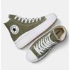 Converse Lightweight High Top Canvas Sneakers Platform Khaki A08295c