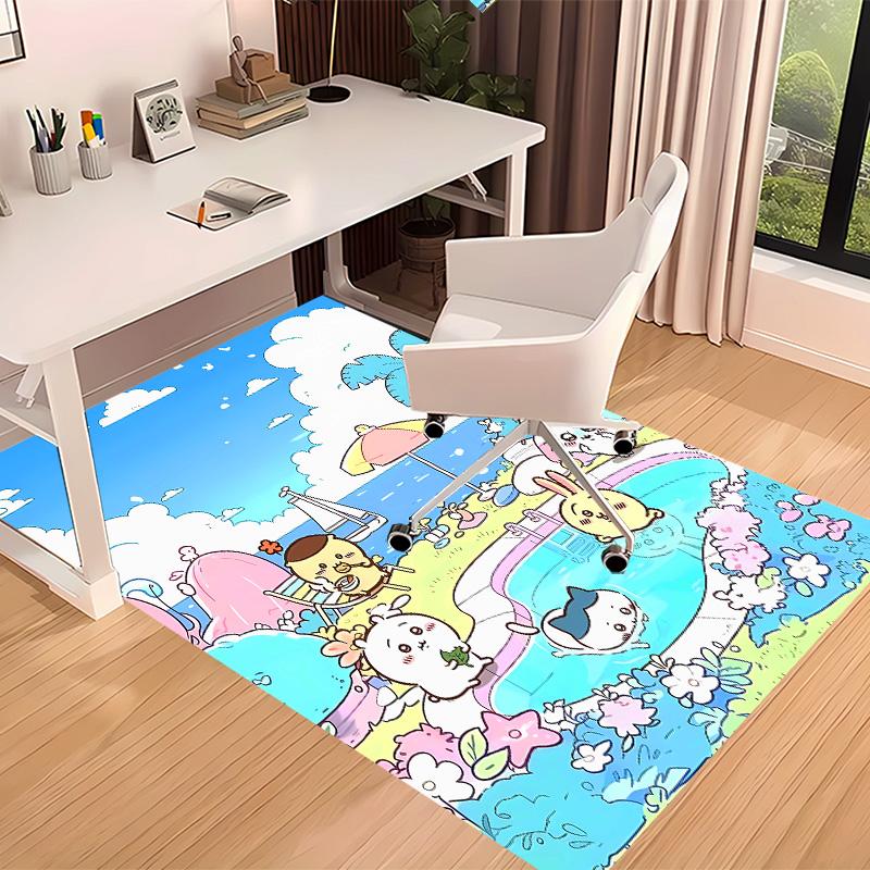 Chiikawa1 Printed Absorbent Washable Carpet, Non-Slip Bathroom Mats, Kitchen Rugs, Yoga Mat,Living Room Entrance, Camping Picnic Rugs