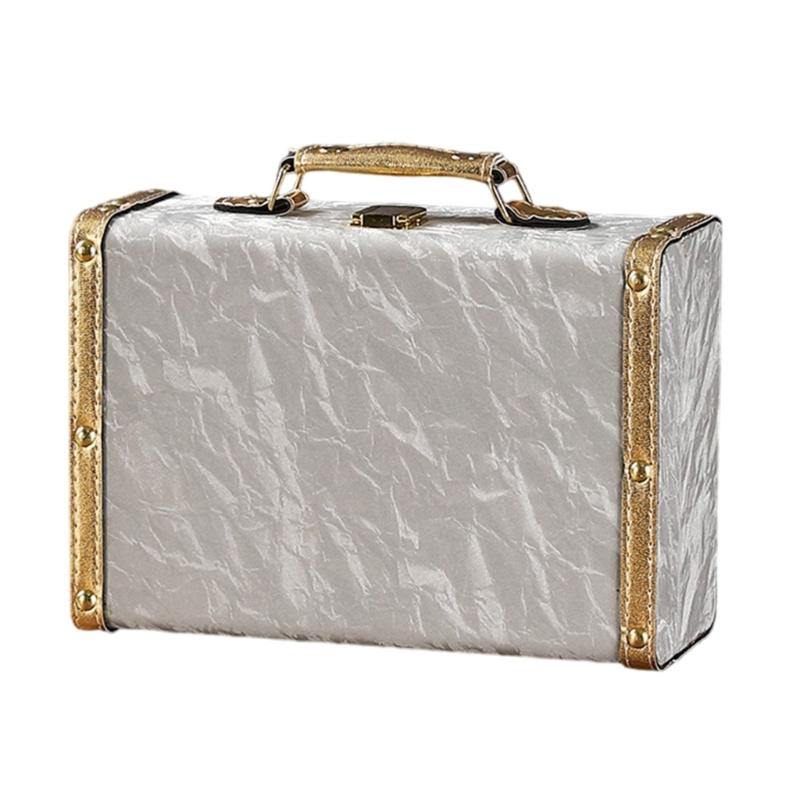 Fashionable Decorative Leather Storage Case Retro Styles Organizers for Jewelry and Storage Solution in Elegant Color